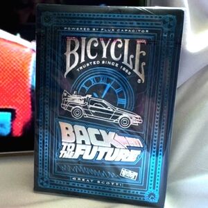 BICYCLE NEW, SEALED BACK TO THE FUTURE COMMEMORATIVE PLAYING CARDS